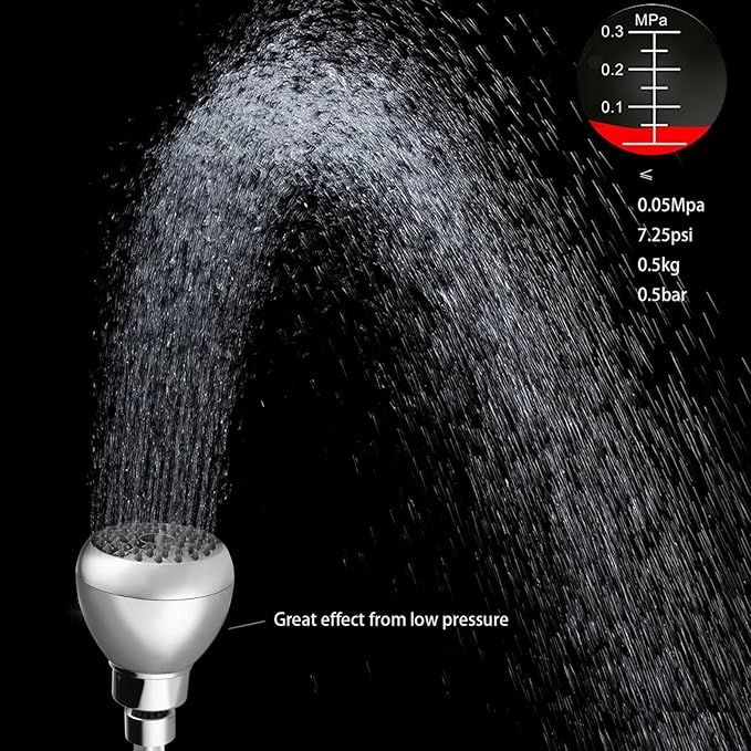 2 Pack High Pressure Shower Head - Powerful Bathroom Pressure Boosting Showerhead - Perfect Universal Replacement for Rain Shower Heads(Chrome)