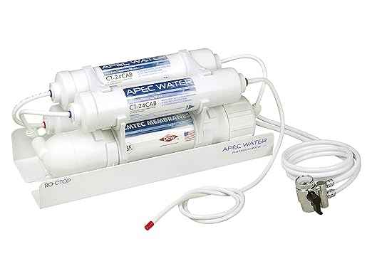 APEC Water Systems RO-CTOP Portable Countertop Reverse Osmosis Water Filter System, Installation-Free, fits Most Standard Faucet