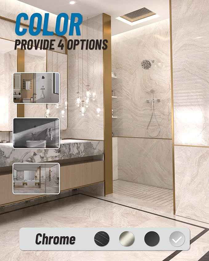 High Pressure Shower Head with Filter for Hard Water - 20-Stage Filter & 7 Spray Modes for a Gentler Shower, Includes 2 Water-Saving Pause Modes (FM-002 Chrome Plated)