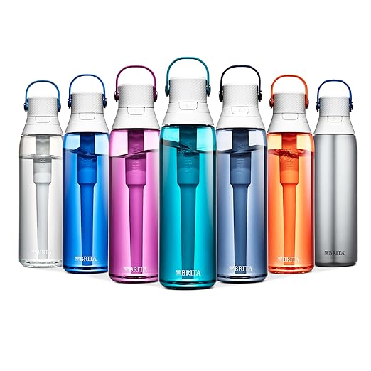 Brita Water Bottle Replacement Filters, BPA-Free, Replaces 1,800 Plastic Water Bottles a Year, Lasts Two Months or 40 Gallons, Includes 6 Filters