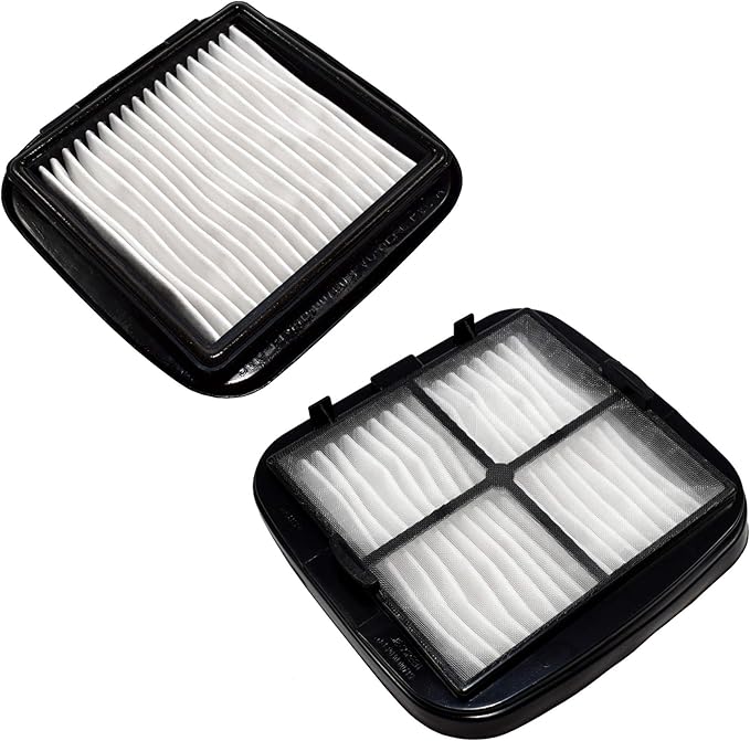 HQRP 2-pack Filter Assembly compatible with Bissell Auto-Mate 35V4, Pet Hair 33A1 27K6, CleanView 47R5 series Hand Vacs, parts 2037416 203-7416 2031432 203-1432 97D5 Replacement - AquaVibe