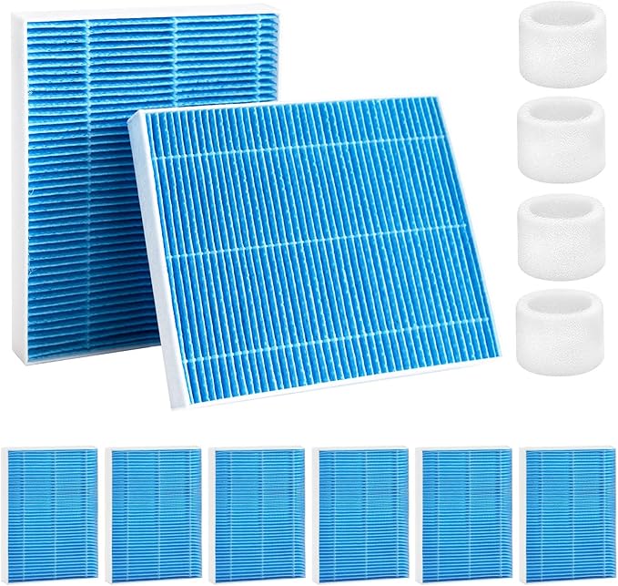 8-Pack 6000S Humidifier Wick Filter Replacement for LEVOIT Superior 6000S Smart Evaporative Humidifier + 4-Pack Top Fill Humidifier Replacement Filters,Efficiently Trap Large Particles & Minerals