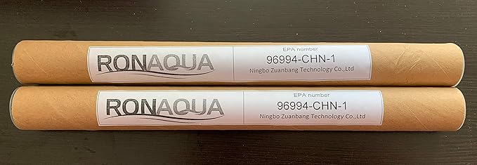 RONAQUA 6W UV 4 Prong Replacement Bulb for 1GPM Water Purifier Ultraviolet Light Filter Set of 2