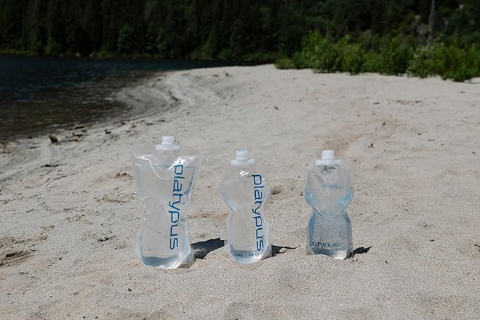 Platypus SoftBottle Collapsible Backpacking Water Bottle with Closure Cap