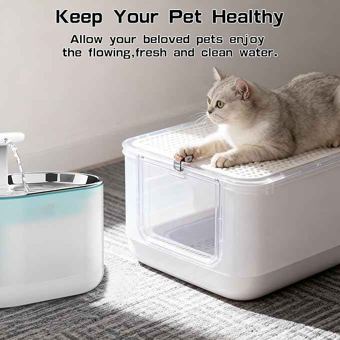 Cat Water Fountain Filters, PLWF002 Replacment Filter Compatible with Pet Water Fountain, 8 Pack with 8 Filter Sponges