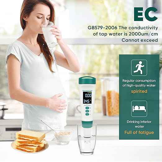 Pool Salt Tester,pH Meter with Audio, TDS/PPM Tester for Swimming Pool, Hot Tub Spas,Aquariums & Hydroponics,Battery Power