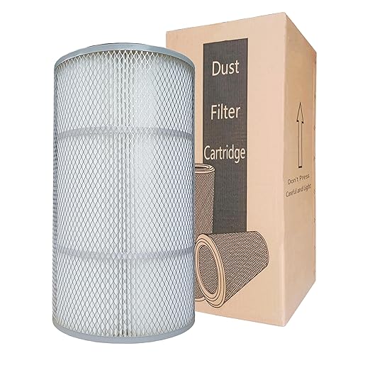 Dust Collector Filter Cartridge with Outer Mesh - OD: 12.6'' H: 23.62'' (320 * 600mm) for Powder Dust Collector Sand Blast Coating Shot Blasting Machine Filter Element