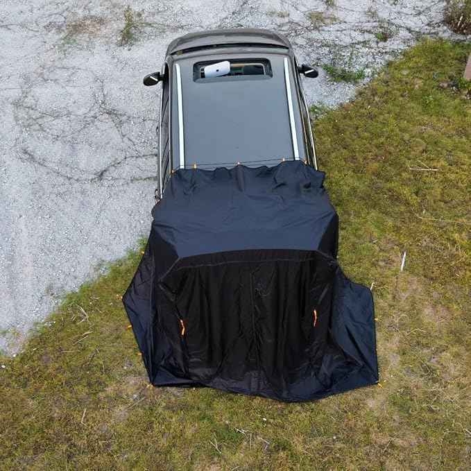 SUV Tent Van Camping Nomadic Camper Sleeping Take Shower or Change Clothes in Vehicle Water-Repellent and Lightweight Portable Bag Set up Size: L.W.H: 148x148x230 Centimeters