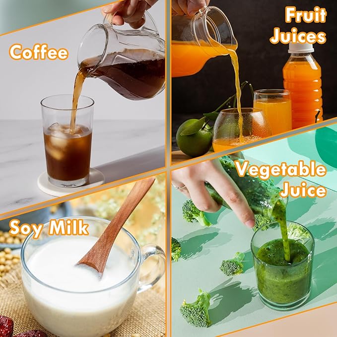 6pcs Nut Milk Bag 12 x 8 Inch Nylon Nut Bag Strainer Fine Mesh Cheese Cloth Reusable 200 Mesh Fine Mesh Bag for Straining Fruit Juice Food Strainer Professional Cold Brew Filter for Coffee Tofu