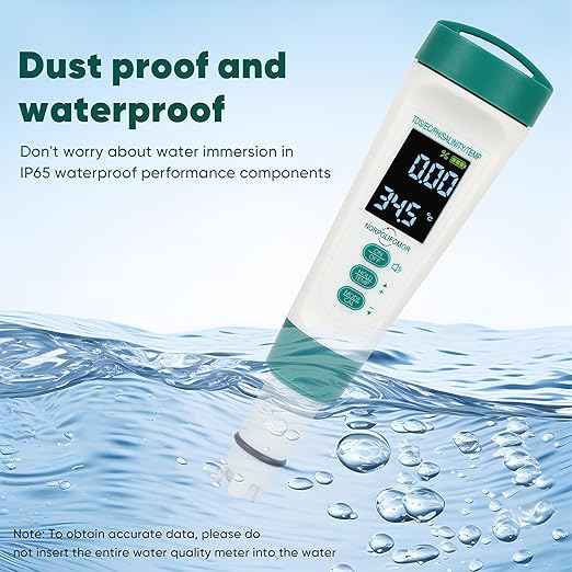 Pool Salt Tester,pH Meter with Audio, TDS/PPM Tester for Swimming Pool, Hot Tub Spas,Aquariums & Hydroponics,Battery Power