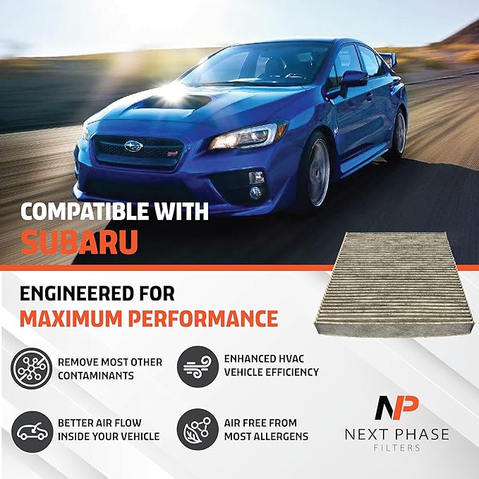 Carbon Cabin Air Filter - Odor removing - EXTENDED SERVICE - Made in USA - Lexus, Toyota, and Subaru - Replaces O.E. 871390E040, 8713958010, 8713948050, 8713928020