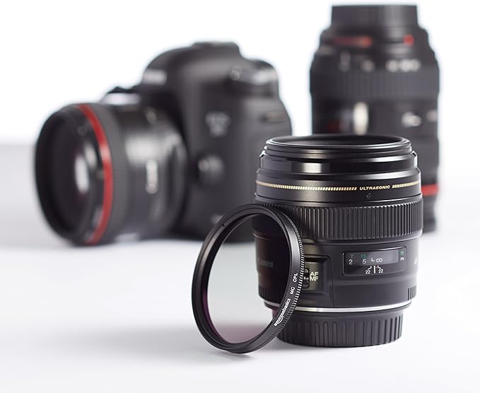 Amazon Basics Circular Polarizer Camera Lens Filter - 67 mm