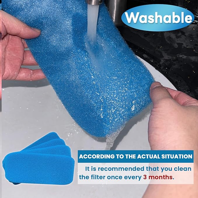 RV AC Filter Reusable, 12.875 x 5.5 RV Air Filters for Air Conditioner Vent, Washable AC Filter 4Pcs - AquaVibe