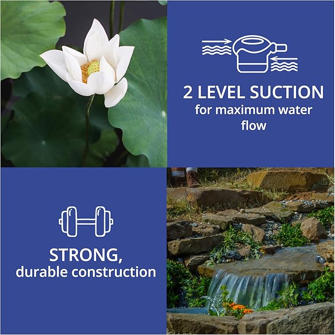 Laguna Max-Flo 2000 Electronic Waterfall and Filter Pump for Ponds Up to 4000-Gallon
