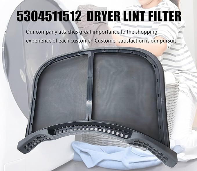 5304511512 Dryer Lint Filter Screen，Be Compatible with Electrolux Frigidaire Dryer,Replaces 5304505076 AP6260854 4584403 PS12114610 EAP12114610，Compatible with models EFME517SIW0, EFME517STT0 etc