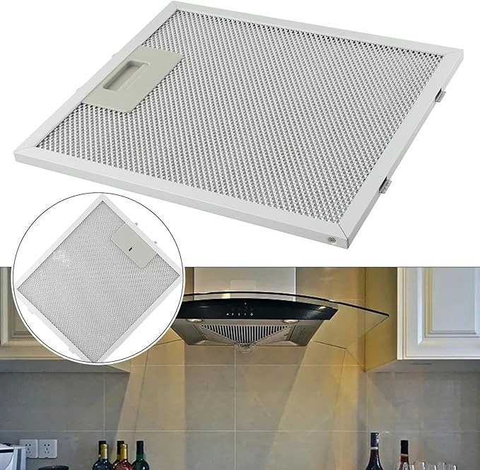 2pcs 12.63X10.23inchs Range Hood Filter Grease Filter Extractor Ventilation Aluminium Aspirator filter Mesh 320x260x9mm - AquaVibe
