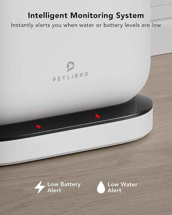 Cordless Pet Water Fountain Battery Operated + 8 Packs Replacement Filters for Dockstream Cat Water Fountain WF005 WF115 WF105, 4 Months Set of Replacement Filters
