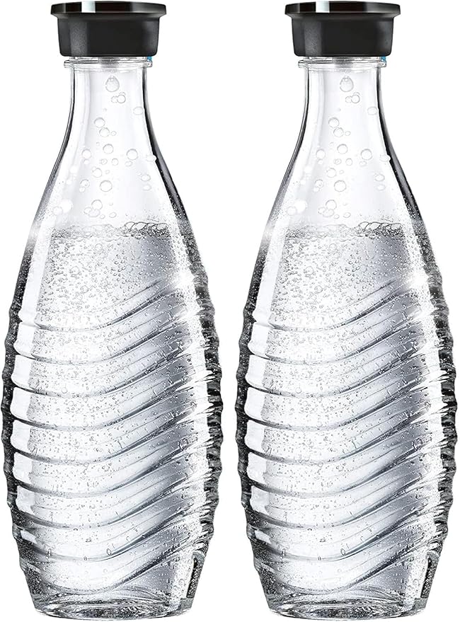 sodastream Carbonating Carafe, Clear, Glass (Pack of 2)