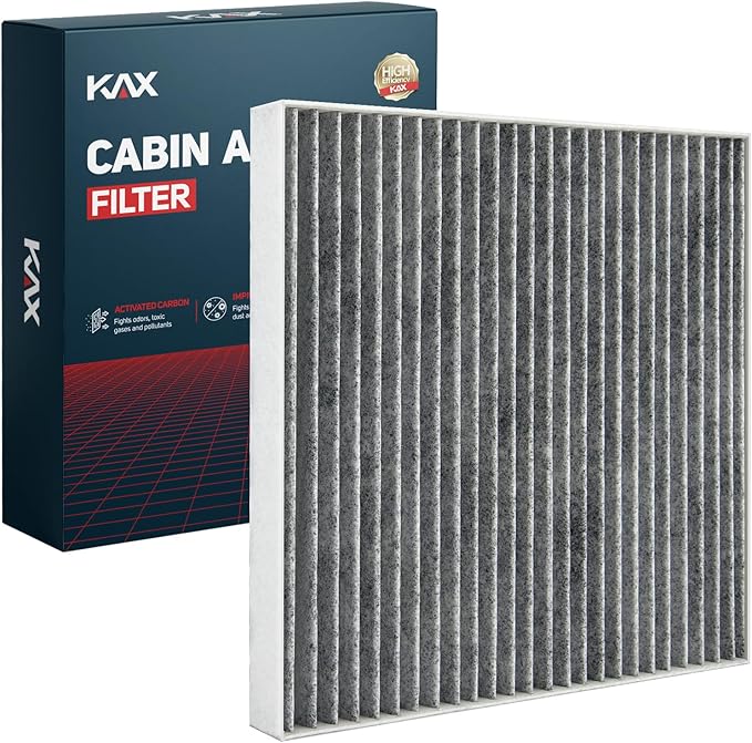 KAX CF10374 Cabin Air Filter, Replacement for Toyota Tacoma 2005-2023 for Dodge Dart 2013-2016 for Pontiac Vibe 2003-2008 CP374, BE-374, w/Activated Carbon Passenger Compartment Air Filter