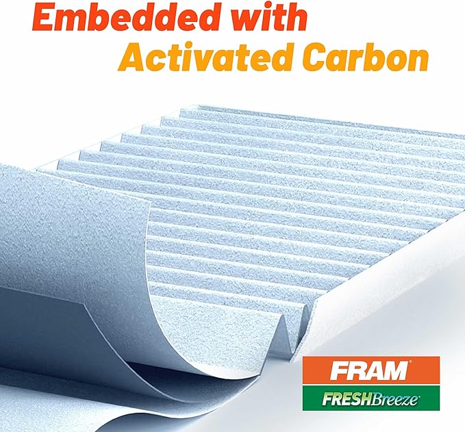 FRAM Fresh Breeze Cabin Air Filter with Arm & Hammer Baking Soda, CF10103 for BMW Vehicles