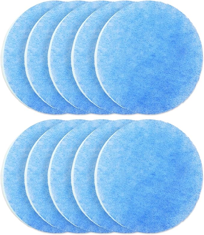 RV AC Air Conditioner Filter 5.25 inch Replacement Round, Upgrade to MERV-8 Air Duct Vent Filter Cleaner Air, 10 Pack - AquaVibe