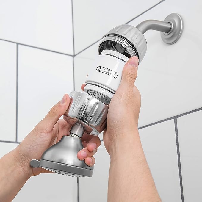 AquaBliss HD Multi Stage Shower Filter Replacement Cartridge for SF400 & SF500-48x Heavy Duty Detox Power. Kiss Itching, Breakage & Dullness Goodbye. Reduce Rust, Chlorine, Toxins. 3-Pack (SFC500)