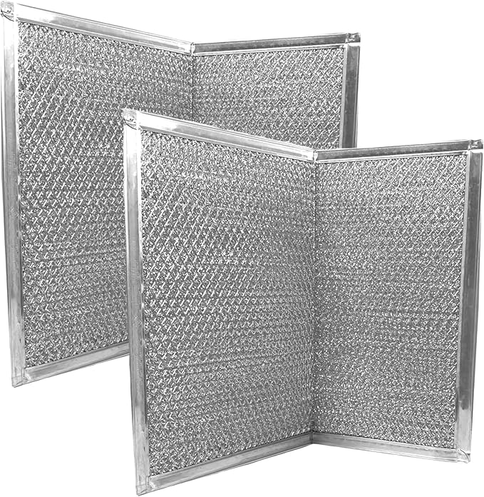 Air Filter Factory Grease Filter SR610080, 610080 R610080 830865, PM44WW, PM44BL, SR610081, R610038, 610038, RHF1119, AW19356 Replacement For Broan Aluminum Mesh Grease Filter 2-Pack