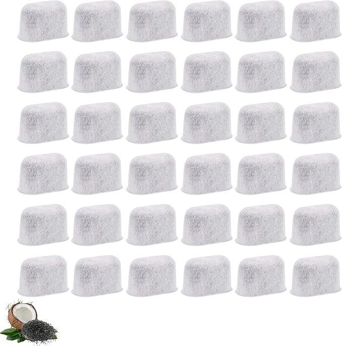 36 Nispira DCC-RWF Water Filters Replacement for Cuisinart Coffee Maker Part DCC-RWF Activated Charcoal - AquaVibe
