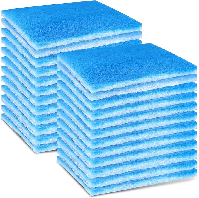 24 Pack Dryer Filter Replacement, Pre-Cut Portable Dryer Filters Compatible with FUNMAS Indoor Dryer Vent System MERV 7 Double Layer Filtration - AquaVibe