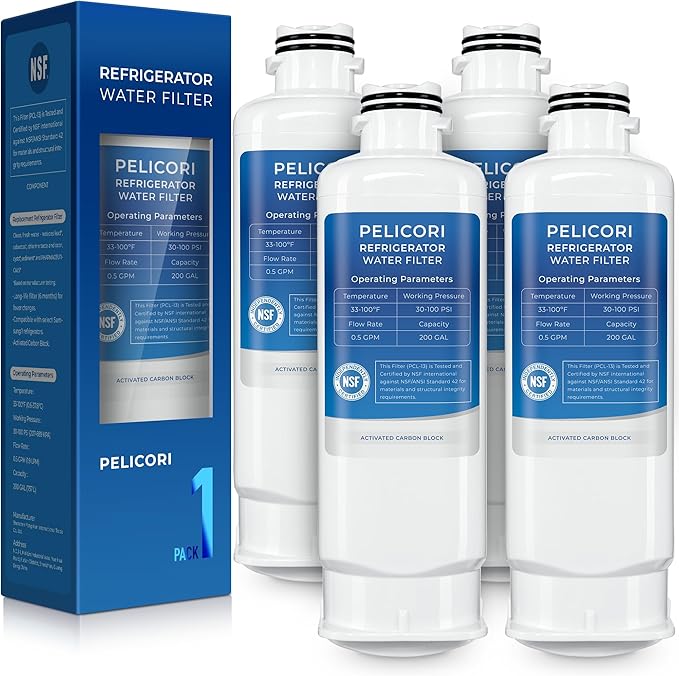 RS27T5200SR Water Filter, Compatible with RF29BB860012, RF29BB8600QL, RF29DB9600QL, RF28R7351SR, RF30BB660012, RF30BB6600QL, RF32CG5400SR, RF32CG5900SR, RS22T5201SR Water Filter, 4 Pack