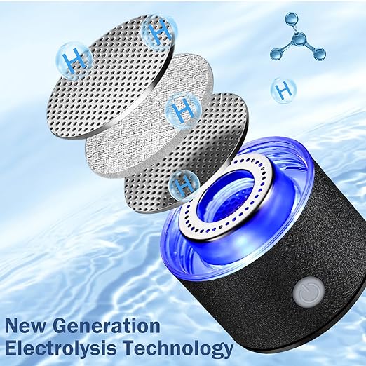 New Hydrogen Water Generator Bottles, Portable Hydrogenated Water Bottle with SPE PEM Technology, 420ml Hydrogen Water Bottle Generator, Rechargeable Ionizer Machine for Home, Office, and Travel