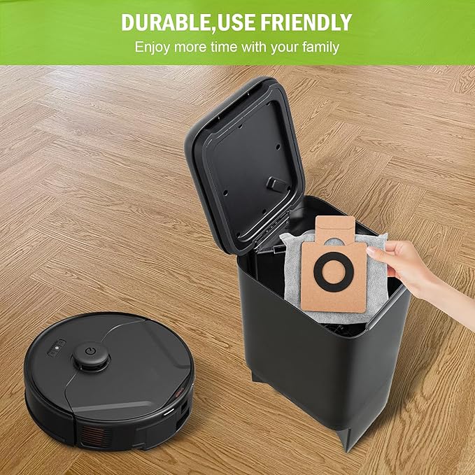 Pure Realm12 Pack Replacement Dust bags Compatible With Eufy Clean X8 Pro X10 Pro Omni Robot Vacuum Self-Empty Station，Large Capacity Disposable Replacement dust Bag Accessory - AquaVibe