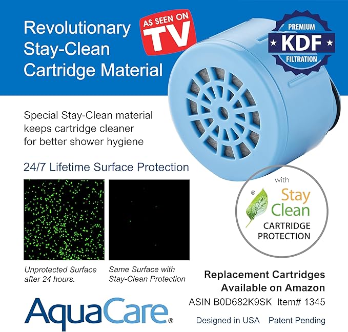Skin & Hair - World's Most Advanced Shower Filter for Combos with ON/OFF Filtration Modes, Instant Cartridge Reload, Built-in Water Diverter, Stay-Clean Enriched KDF Cartridge/Matte Black