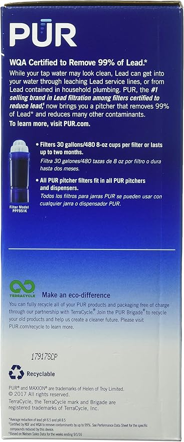 PUR MAXION Replacement Pitcher Filter - 4 PACK