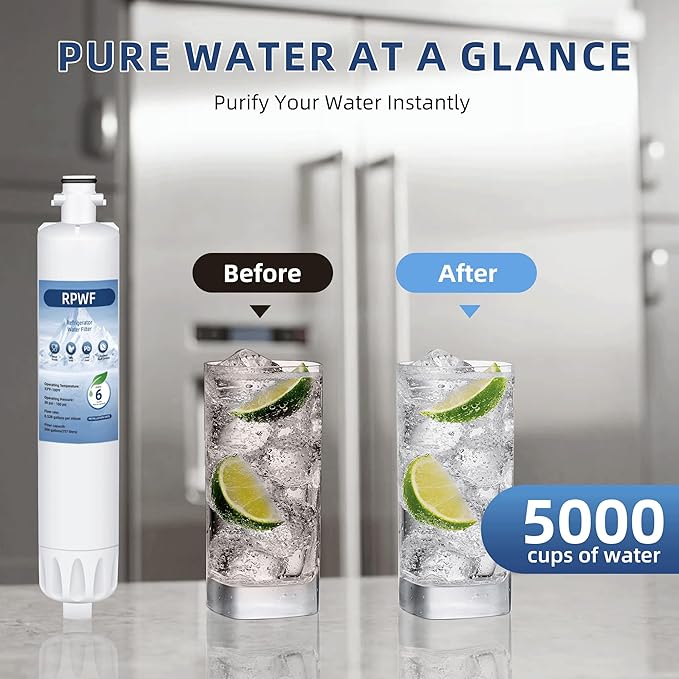 RPWF Water Filter Replacement for GE RPWF (NOT RPWFE) RWF1063 RWF3600A DWF-36 WSG-4 R-3600 MPF15350 OPFG3-RF300,3 Pack