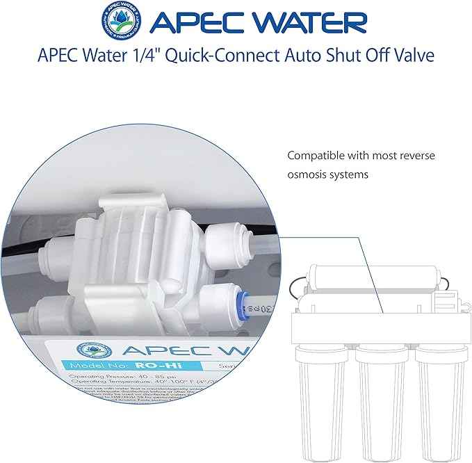APEC Water Systems Auto Shut Off Valve Replacement Part (ASO)