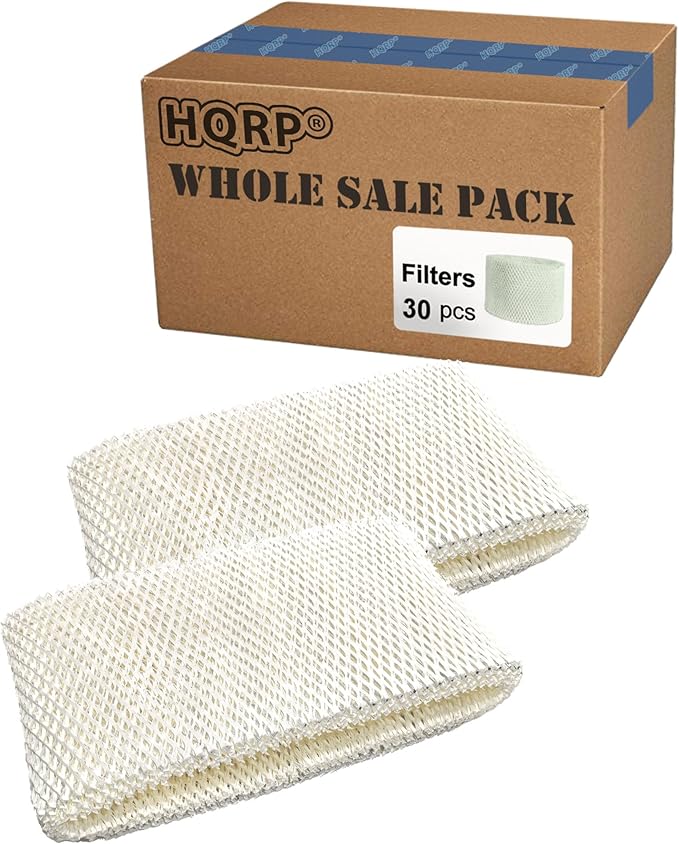 HQRP 30-Pack Wick Filter Compatible with Holmes Humidifier HM3500, HM3501, HM3600, HM3650, HM3656, HM3640, HM3641, HM3655, Replacement HWF75CS / HWF75 D / SF221 / HWF72 / HWF72R