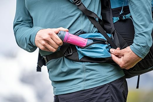 Platypus Quickdraw Ultralight Backpacking Water Filter, Pink