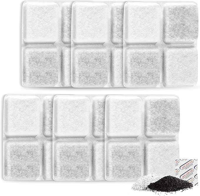 6 Packs Pet Food Desiccant Bag,Upgrade Desiccant Packets Keep Cat Food & Dog Food Dry and Fresh,Compatible with Petlibro Automatic Cat Dog Feeders：PLAF001/101/103/203/005/006