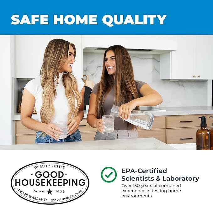 Safe Home® 12-in-1 Drinking Water Test Kit – DIY Testing for Hardness, Copper, Nitrate, Fluoride, Iron, and More – City Taps or Well Water – 10-Strips Issue a Total of 120 Tests/Kit
