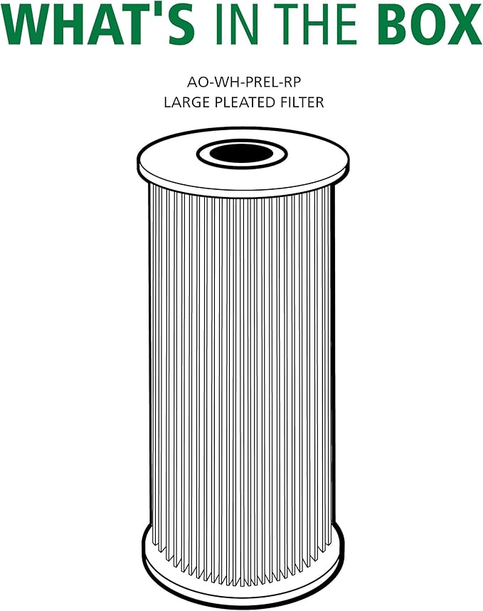 AO Smith 4.5"x10" 20 Micron Sediment Water Filter Replacement Cartridge - For Whole House Filtration Systems - AO-WH-PREL-RP
