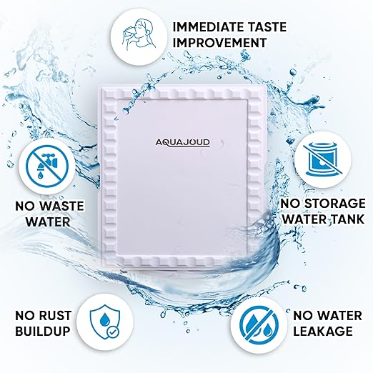 Tankless Under-Counter Water Filter System - 5-Stage Filtration Removes Odor & Chlorine, Includes Chrome Faucet - Ideal for Under Sink, Refrigerators, Coffee & Ice Makers - AquaVibe
