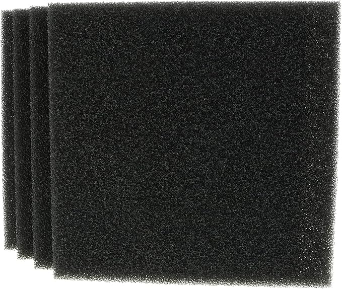 ALEGI 4 Pieces Aquarium Filter Foam Sponges Pad, Fish Tank Bio Sponge Coarse Sheet Filter Media Pad, Cut-to-Size Foam for Pet Filters (9x9x1 Inch 4 Pcs)
