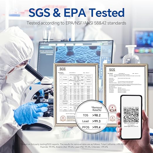 Stokk Reverse Osmosis System, 8 Stage Tankless Reverse Osmosis Water Filter, Reduces PFAS TDS, Under Sink RO System, 2:1 Pure to Drain, 400 GPD, NSF/ANSI 58& 42, FCC Listed, S1