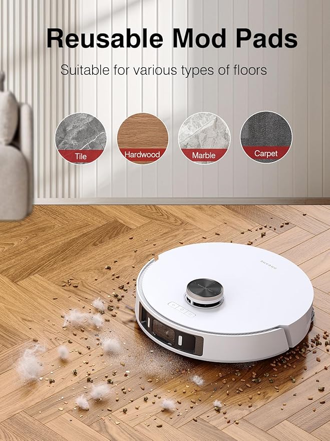 22 Pcs Accessories Kit for Dreame L10 Ultra/L10s Ultra/L10s Pro/L10s Pro Gen 2/L10 Prime/Xiaomi X10+/X20+ Vacuum Robot, 1 Main Brush, 4 Filters, 6 SideBrushes, 4Dust Bags, 6Mop Pads, 1Cleaning Brush - AquaVibe