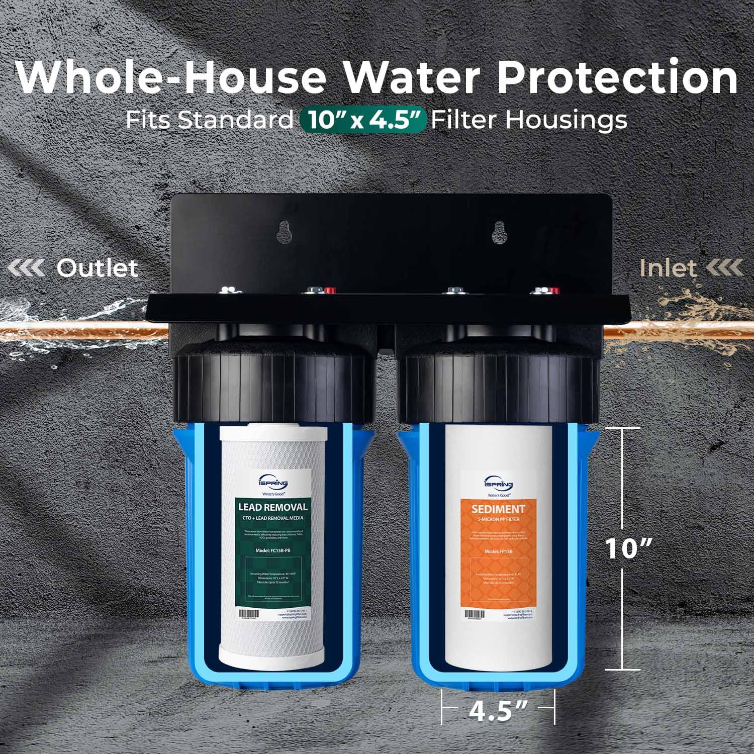 F2WGB21BCPB Sediment & Lead Removal Water Filter Set for WGB21B