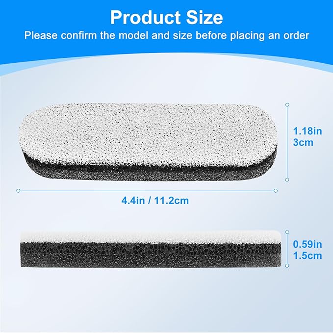 8 Pack 75oz/2.2L Dog Water Fountain Filters Compatible with MAILOFY WF220 75oz/2.2L Stainless Steel Fountain, Dog Fountain Carbon Filter Replacement Fit for Automatic Pet Water Dispenser