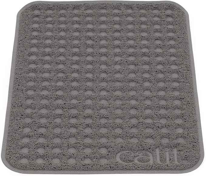 Catit Cat Litter Mat Rectangle Non-Slip Litter Trapping Mat Soft & Comfortable, Easy to Clean for All Cat Litter Types – Small