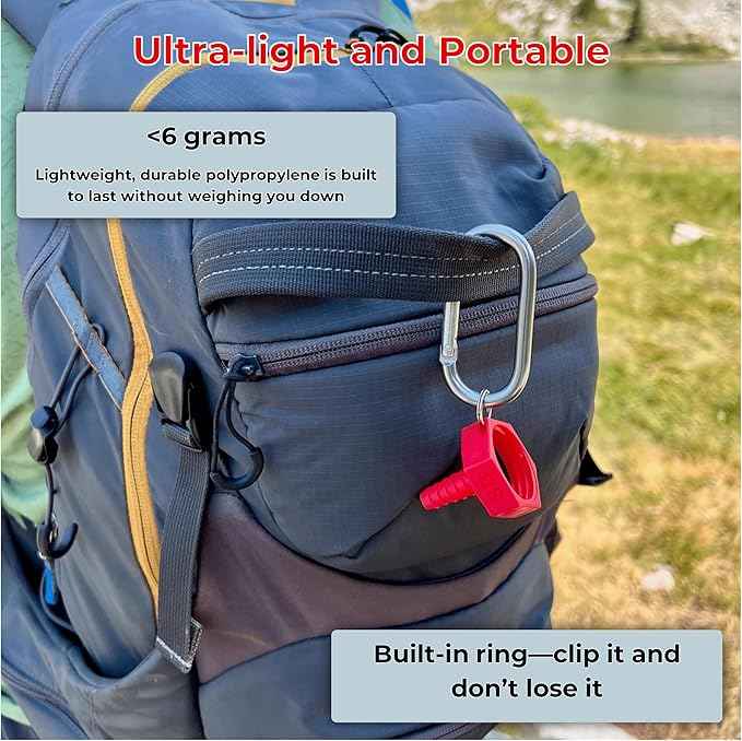 Hydration Bladder Adapter for Sawyer Squeeze Water Filters, 2 Pack – Quick Connect Reservoir Filler, Ultralight & Leak-Free for Backpacking & Hiking