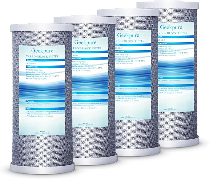 10-Inch Whole House Carbon Block Water Filter -4.5